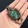 Copper Malachite Gemstone Handmade Copper Wire Wrap Jewelry Pendant For Wedding Gift