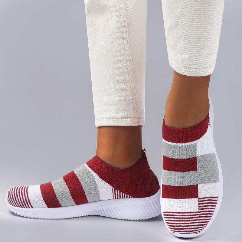 Women Sneakers Vulcanized Shoes Sock Sneakers Women Summer Slip On Flat Shoes Women Loafers Casual Socks Shoes