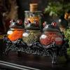 Witchy Frog Apothecary Seasonings Jars Gothic Frog Shape Seasoning Jars Salt Sugar Canister Apothecary Jar With Lids For Kitchen