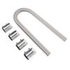 Radiator Flexible Coolant Water Hose Kit with Cap Clamp Stainless Steel 48 Inch Universal Engine Cooling Water Hose Kit