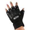 Breathable Half Finger Anti-Slip Cycling Fingerless Gloves PU Leather Bicycle Gloves Riding Gloves