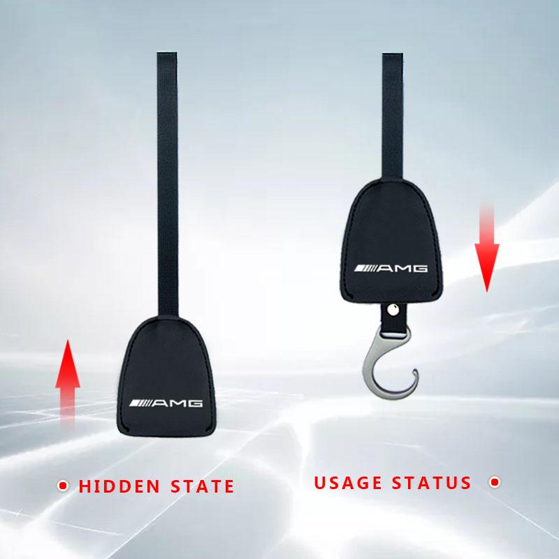 Portable Multifunction Car Seat Headrest Hook Multi-Function For Mercedes benz AMG B-Class W245 W246 W247