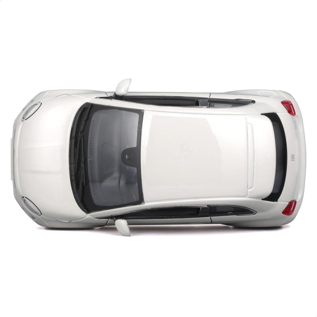 Bburago Масштаб Fiat 500e 2023 Белый Миниатюрный автомобиль Литой под давлением Готовый WT 1/24 / Автомобиль, Продукт, 18-21110