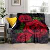 Одеяло с любовью и розой на День святого Валентина, мягкое фланелевое флисовое теплое и легкое пледы для взрослых, одеяло для кровати, дивана, покрывало