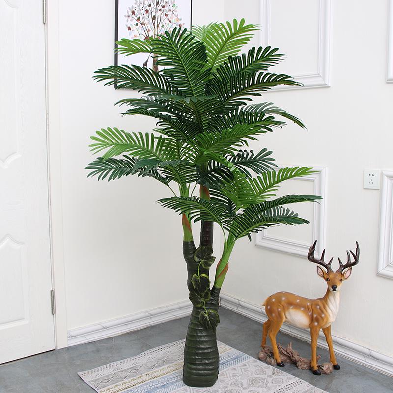 Большая искусственная пальма «Рыбий хвост» напольная | Комнатная искусственная зелень для декора гостиной