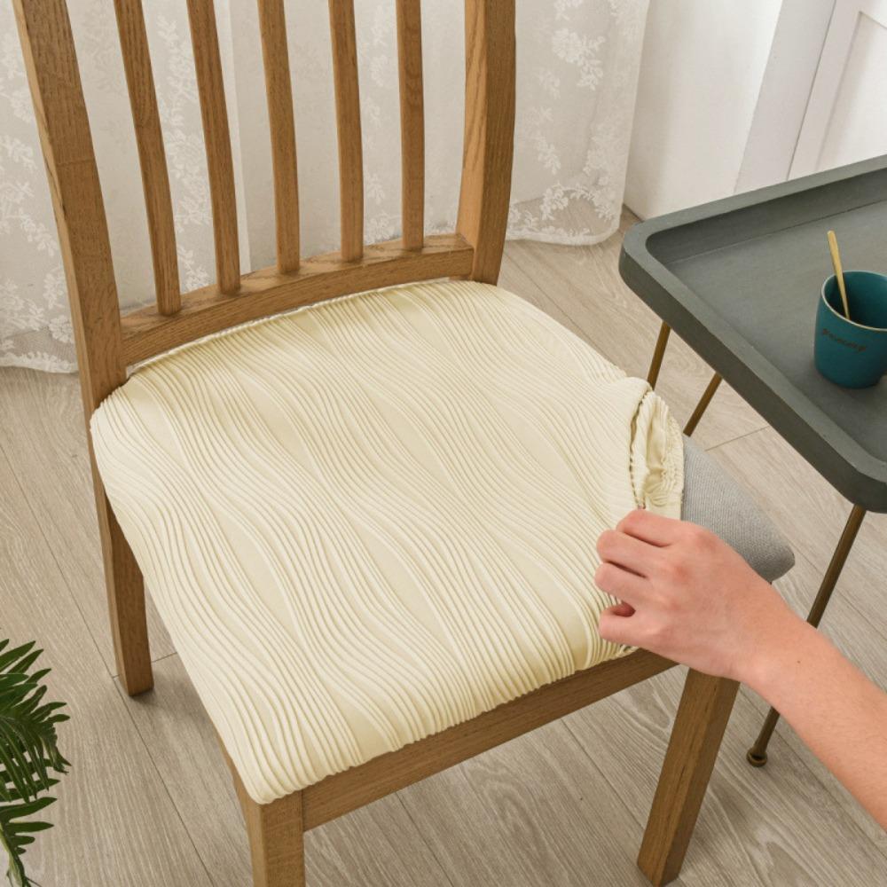 Новый противоскользящий чехол для обеденного стула, мягкий эластичный чехол на сиденье, моющийся, утолщенная ткань, чехол-накидка на стул для офиса, домашнего сиденья