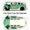 1:Миниатюрная модель T1 Beetle в масштабе 32, литая игрушечная машинка из сплава, открывающиеся двери, звук, свет, инерционный механизм, подарки на день рождения для детей