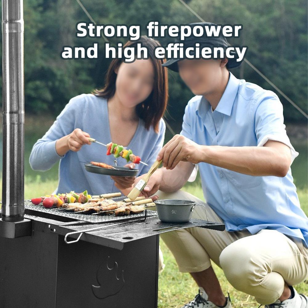 Кемпинговая дровяная печь складная дровяная печь для кемпинга на открытом воздухе походов