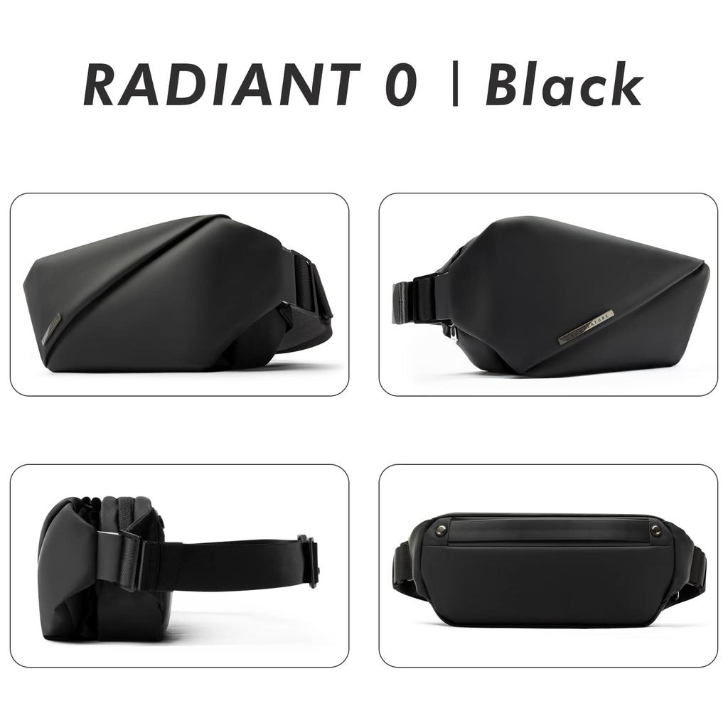 [NIID] R0 Radiant Chest Bag, Chest Bag, Body Bag, Shoulder Bag (Black)