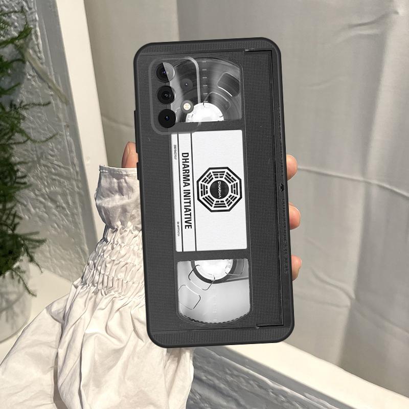 Ретро-кейс для VHS-кассеты для Samsung Galaxy A16 A36 A56 A06 A13 A53 A33 A23 A55 A35 A17 A54 A34 A14 A52 A32 A15