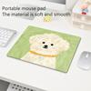 Cute Puppy Mouse Pad Anti-Slip Natural Rubber Lockedge Mousepad Cartoon Dog Office Home Laptop Computer Portable Small Mouse Mat