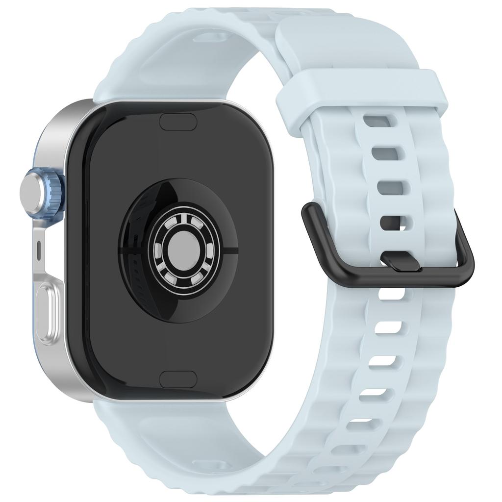 Silicone Strap with Black Buckle for Huawei Watch Fit 4 Pro/4/3 Breathable Watch Band