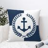 Наволочка в морском стиле Синий Наволочка с морским якорем Декоративная наволочка для диванной подушки 45*45 см