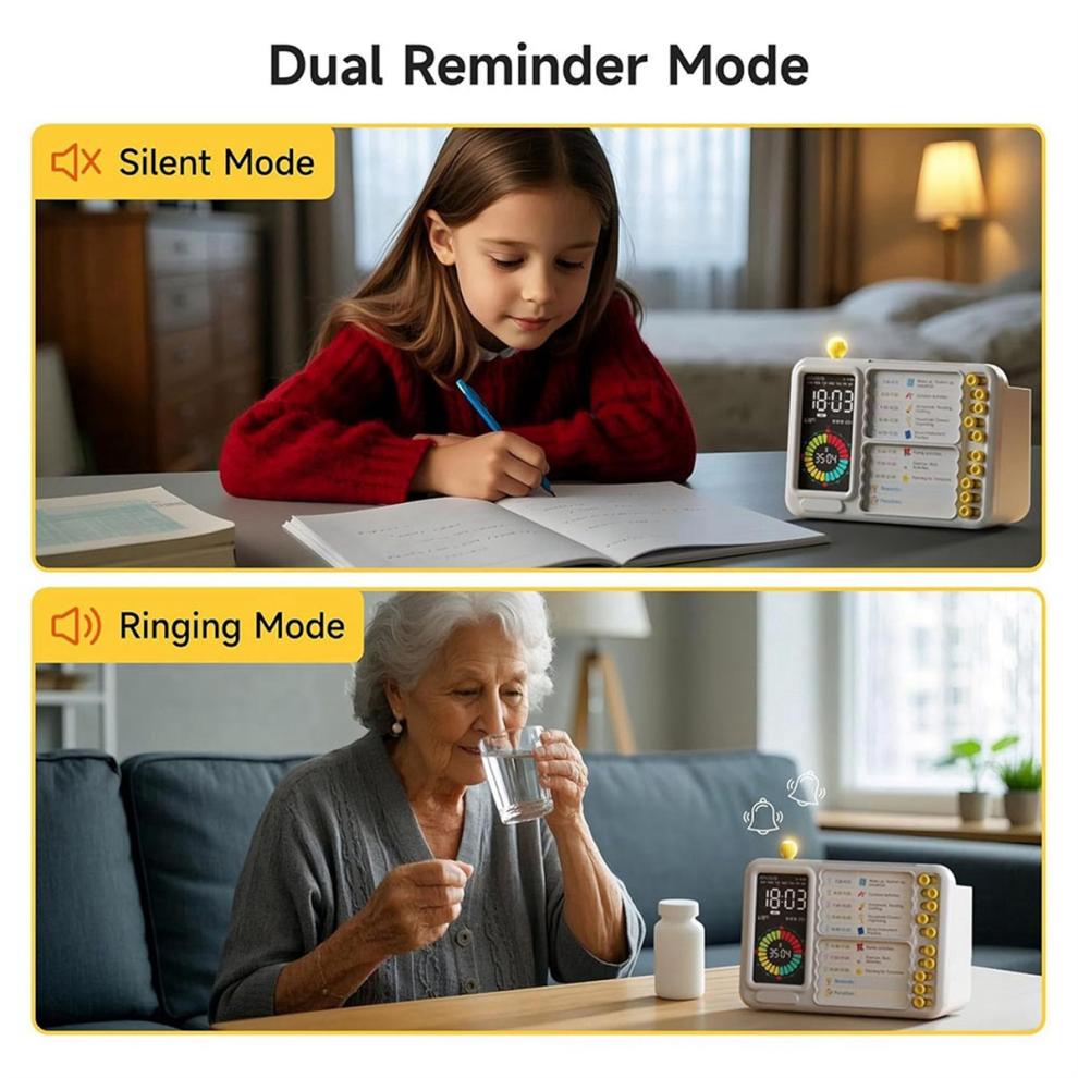Visual Timer for Kids Adults, ADHD with Planning Board Schedules, Task Toddler Silent