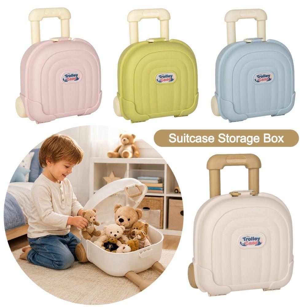 Mini Rolling Storage Case Retractable Handle Mini Luggage Box New Suitcase Storage Box