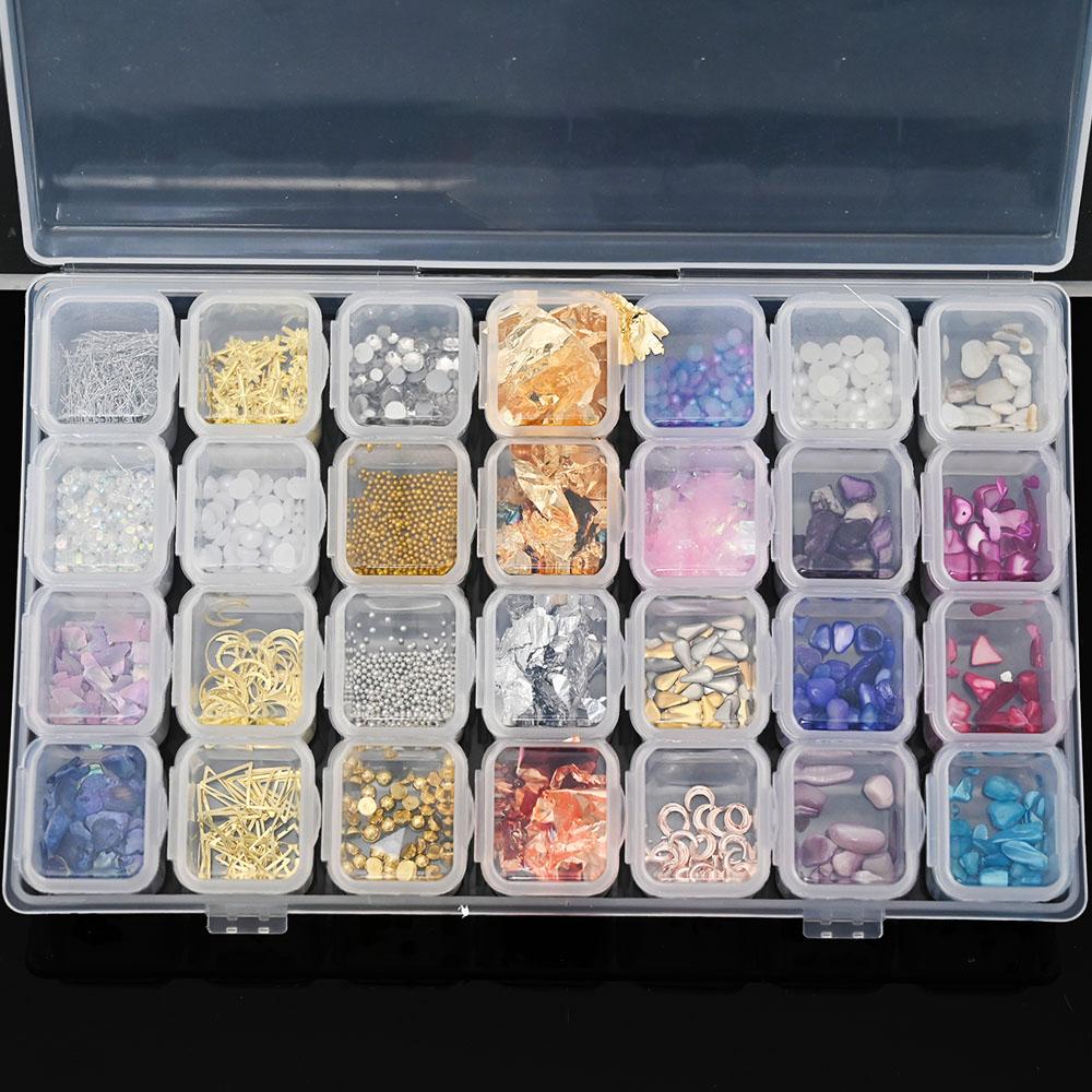 28 полосок/набор, смешанные 3D сплавы для ногтей, стразы, ювелирные изделия, подвески, украшения, набор для ногтей, ракушка, жемчужные принадлежности, аксессуары 3D8