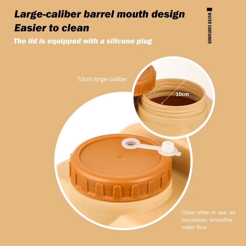 Резервуар для хранения воды с носиком и дозатором лосьона, портативный, без протечек, для походов