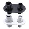 2-Port Billet Aluminum Firewall Heater & A/C Bulkhead Connector Hot Rod