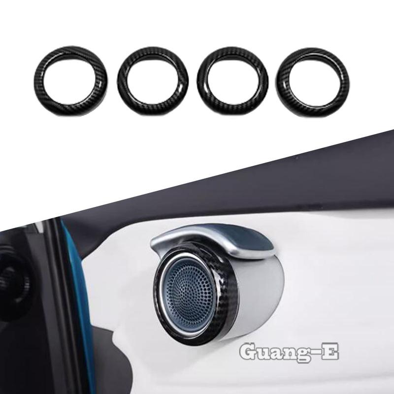 For BYD ATTO3/Yuan Plus 2024 ABS Car Door Horn Speaker Cover Trim Sticker Decoration Frame Auto Interior Accessories