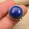 Lapis Lazuli Gemstone Handmade 925 Sterling Silver Ring Jewelry For Christmas
