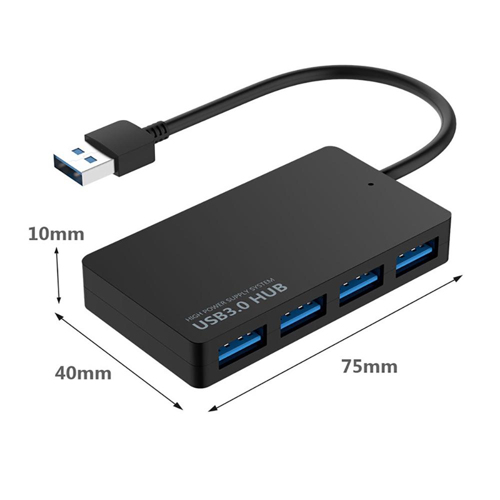 4 Ports Hub USB3.0 High Speed Adapter Multi Splitter 5Gbps For Desktop PC Laptop