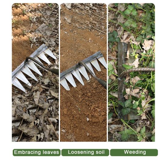 Инструмент для удаления сорняков, съемный ручной инструмент для прополки с 6 зубьями, стальной садовый когтистый инструмент для ручного удаления сорняков для сада, заднего двора, фермы