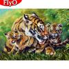 Набор для алмазной живописи Тигр, полная дрель, Алмазная вышивка, вышивка крестиком, животный дисплей, горный хрусталь, картина, домашний декор