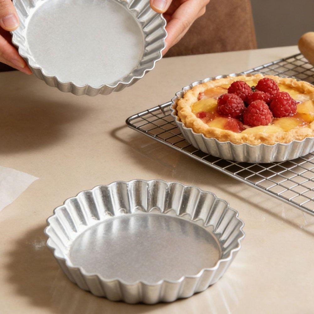 Flower Shape Egg Tart Molds Edge-patterned Pie Plate Mould Pizza Baking Pan Pastry Making