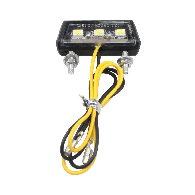 Аксессуары для модификации мотоцикла Подсветка номерного знака 12 В Декоративные задние фонари для номерного знака, Освещение номерного знака Маленькие фонари Предупреждающие огни