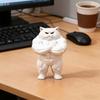 3D-печатный мускулистый кот Сильный кот Украшение для офисного стола Статуэтка Фигурка для дома Стоящая Подарок для любителей фитнеса