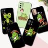 Black Tpu Case For Motorola Moto G31 G40 Fusion G41 G50 G51 Edge30 G10 G20 G30 G100 5G G22   Kawaii Frog Mushroom