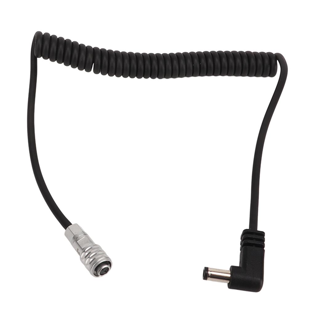 2Pin Spring Power Cable Plastic DC Camera Spring Power Supply Cord Replacement Accessory for BMPCC