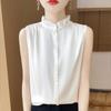 Fashionable Temperament Lace French Satin Sleeveless Fungus Shirt Base Vest Summer Top