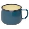 BBQ Cup Enamel Mug Dark Blue 400ml UH-504 Width 88 X Depth 117 X Height 75mm