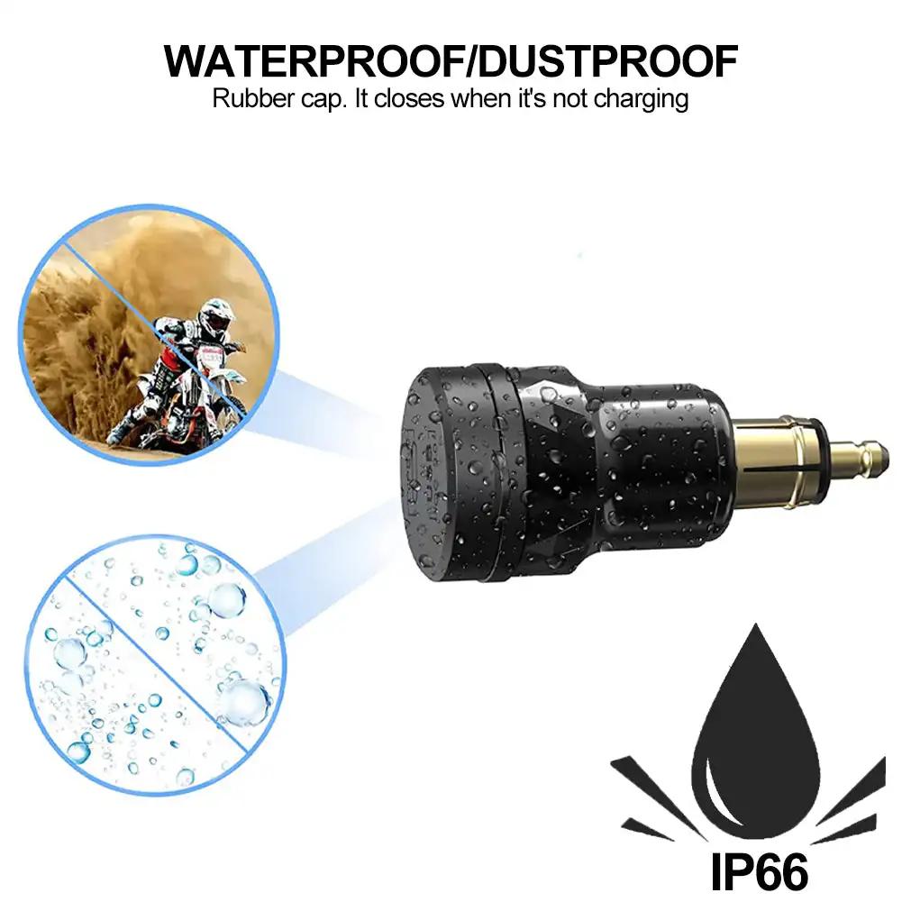 Алюминиевый USB QC 3.0 быстрое зарядное устройство PD двойной адаптер зарядное устройство водонепроницаемая розетка мотоциклы для разъема DIN/BMW