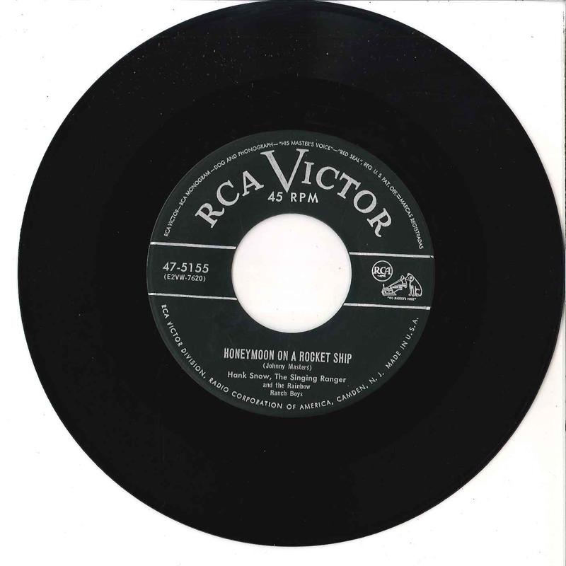 7inch Record HANK SNOW, THE SINGING RANGER & THE - There Wasn't An Ocean At Our Weddin 475155 RCA VICTOR 1953 US Folk Used