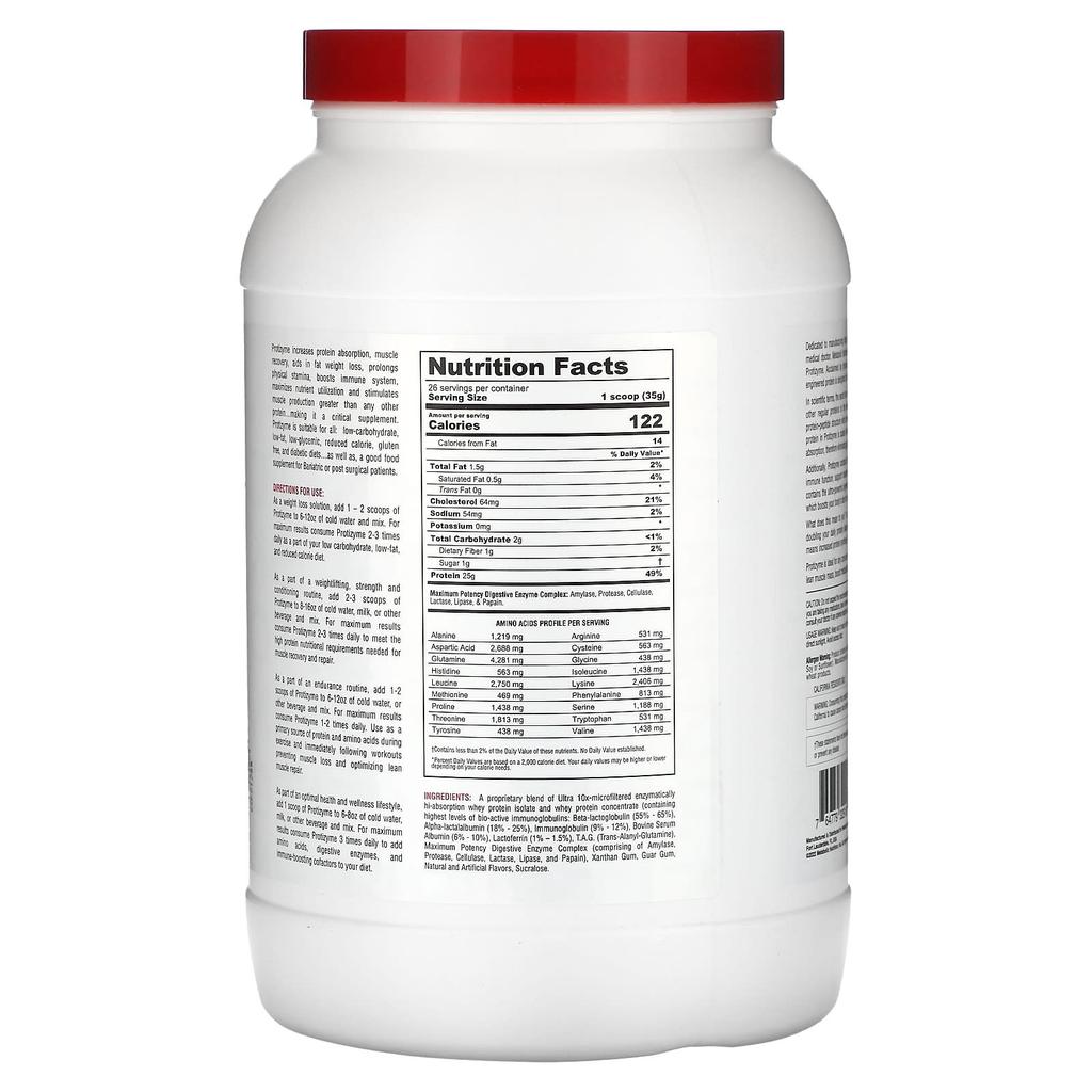 Protizyme, Professional Design Protein, Strawberry Cream, 910G (2Lb)