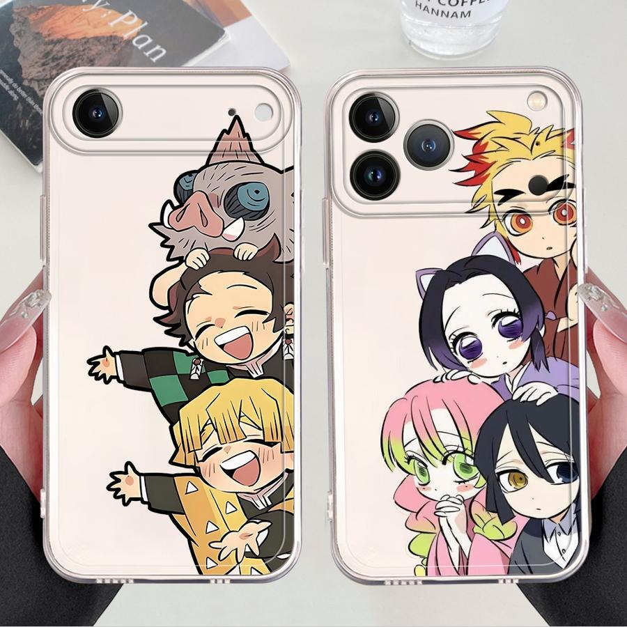 Чехол для iPhone 17 Pro Max 14 Plus 15 7 8 Air 11 XR 16 13 Pro 12 Mini XS Max Мягкая крышка для телефона D-Demon S-Slayer