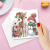 1-12Pc Christmas Diamond Handmade Card Diamond Painting Card Diamond Diamond Painting Cross Stitch Card for Christmas Gifts