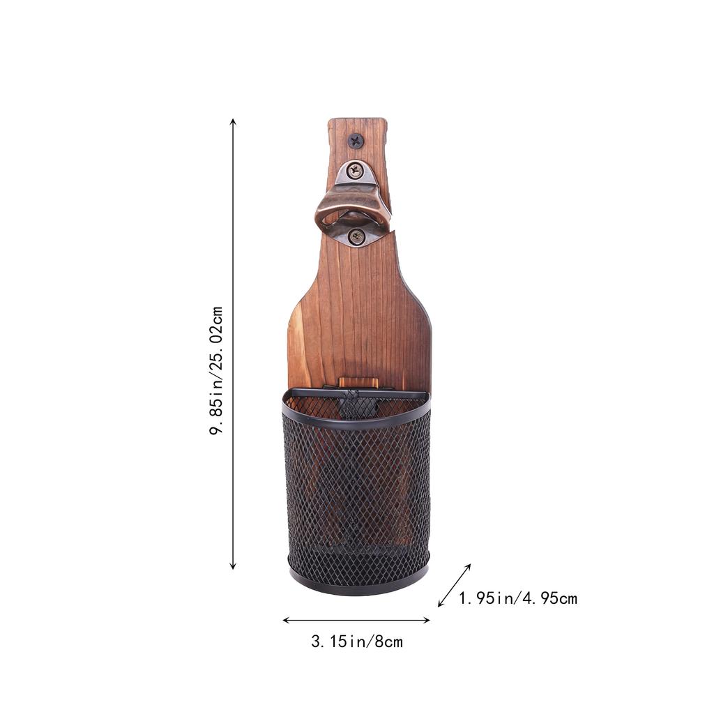 Personalized Custom Wooden Fun Basketball Hoop Beer Bottle Opener