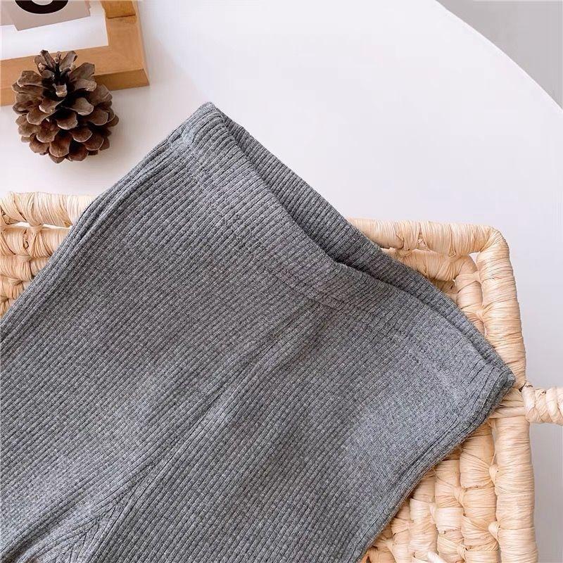 Fashion Girls Pants Long Trousers Spring Autumn Baby Girls Flare Pants Kids High Elasticity Bow Leggings Casual Children's Pants