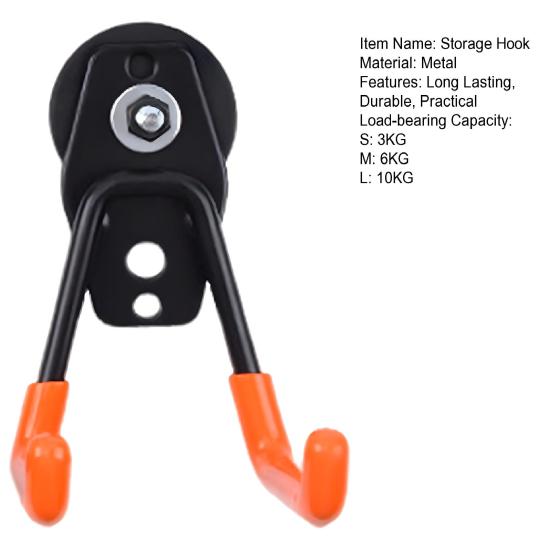 Сверхпрочный магнитный крючок для хозяйственных нужд Сильный Легкая установка Магнит для гаража ПВХ Антискользящее покрытие Крючок для хранения