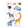 New Waterproof Kids Cartoon Tattoo Stickers - Elephant & Alpaca Designs