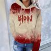 Halloween Hooded Sweatshirt Loose And Versatile Pullover Women's 3D Casual Printed Hoodies Sudaderas Mujer Moletom Feminino