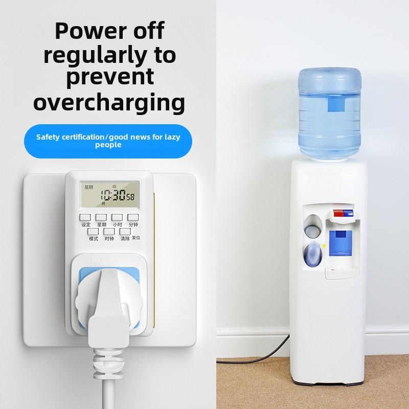 Таймер-переключатель зарядного устройства для электромобиля с защитой от перезарядки и перегрузки, автоматическое отключение питания