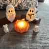 Halloween Ghost Candles Bonfire Party Resin Statue Ornaments Cute Decoration Ghost Outdoor Indoor Home Holiday Party Accessories