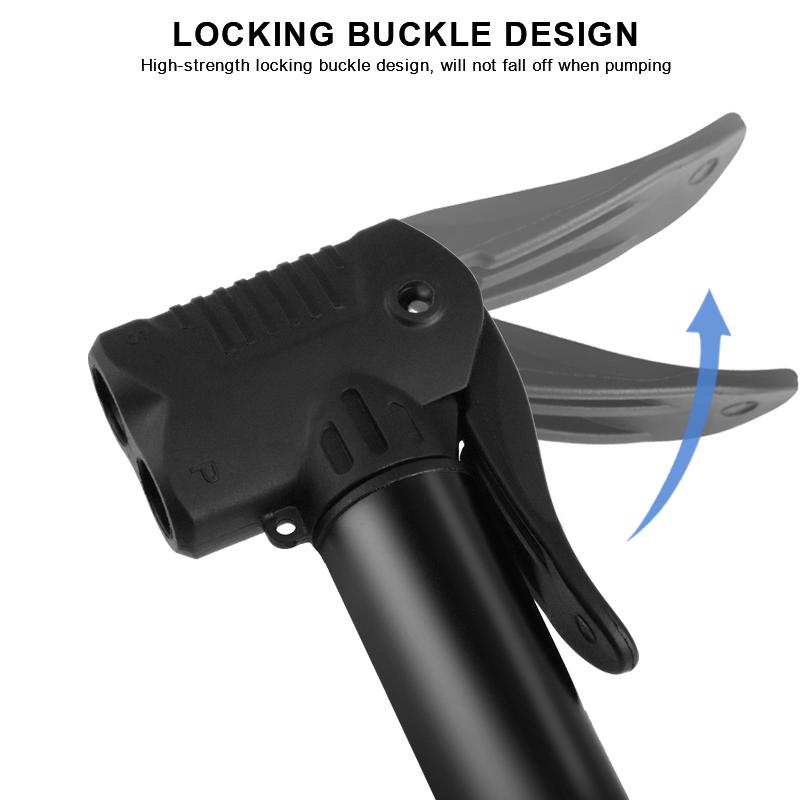 Портативный велосипедный насос для накачивания шин горного велосипеда, ручной воздушный насос, клапан Scharder Presta, надувные аксессуары для баскетбола и велоспорта