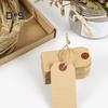 100 шт. бирки для доставки из крафт-бумаги с веревкой пустые картонные бирки с ценой распродажи имя подарочная бирка для ювелирных изделий инвентаризация одежды маркировка