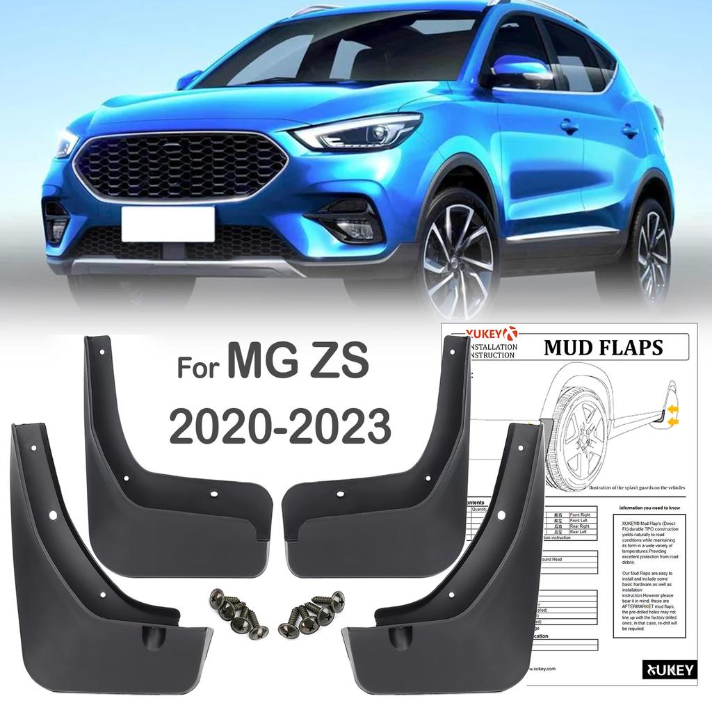 4 шт. для MG ZS EV ZX PLUS ZST VS ZS11 2022 2023, брызговики, брызговики, переднее и заднее формованное крыло автомобиля