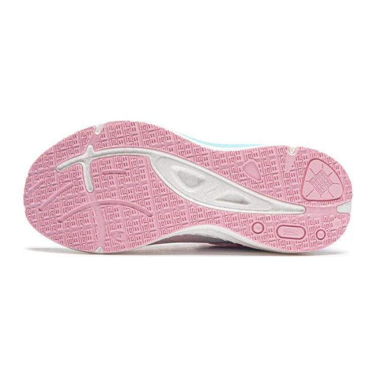 Кроссовки Li Ning Kids Kunpeng 2.0 из ткани, простые, прочные, дышащие, с низким верхом, детские кроссовки, белые, розовые YKFU002-4
